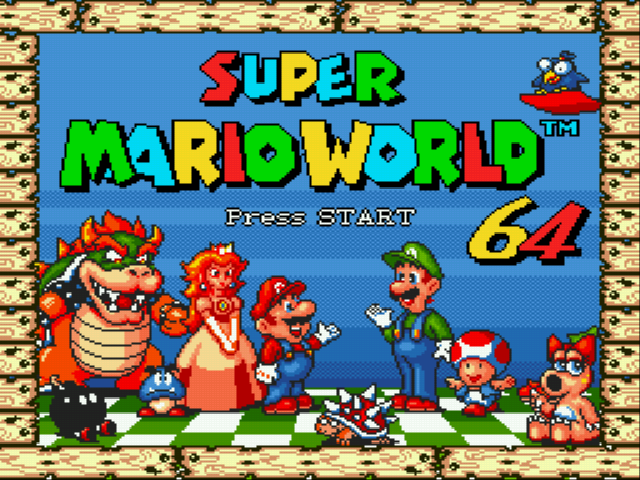 Super Mario World 64 Title Screen